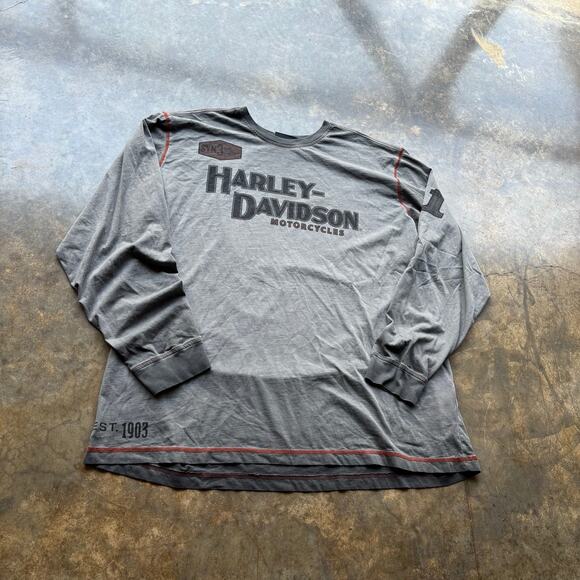 Crazy Faded Harley Long Sleeve - Picture 2 of 5